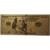 UNITED STATES OF AMERICA 2009 . ONE HUNDRED 100 DOLLARS BANKNOTE . GOLD . WITH C.O.A